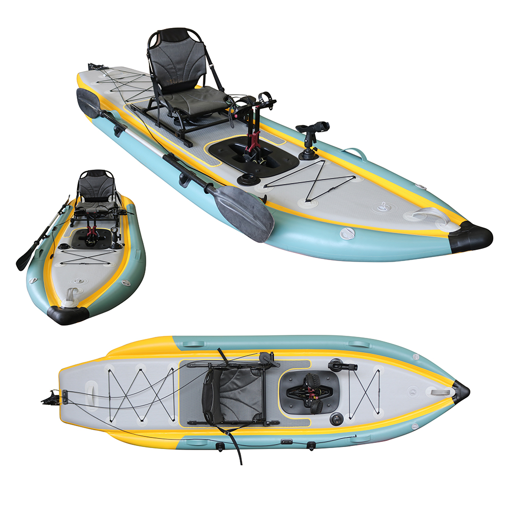 Pedal Propulsion Foldable Infl - Fishing Kayak Sit In review and price